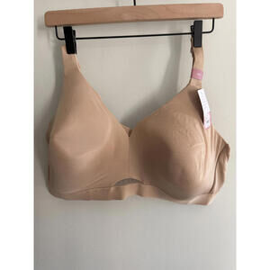 50C NWT CACIQUE Lightly Lined No Wire Bra Nude/Beige